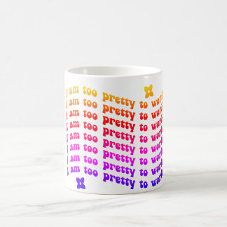 Caneca De Café Funny too pretty to work design