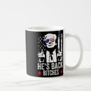Caneca De Café Funny Trump 2024 Hes Back Es Trump 2025