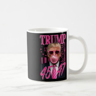 Caneca De Café Funny Trump Bubble Gum 1776 Pink Flag