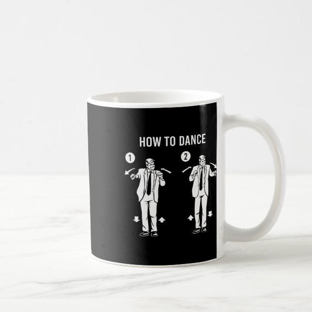 Caneca De Café Funny Trump Dance How To Dance  (Direita)