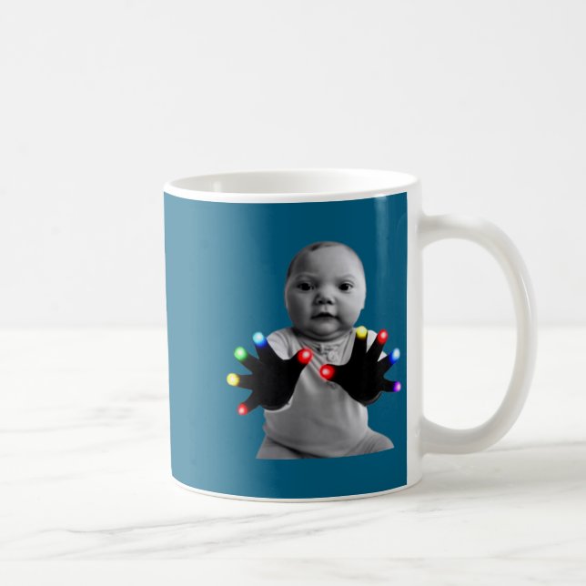 Caneca De Café Funny Tuff Baby Ai Gloving Meme  (Direita)