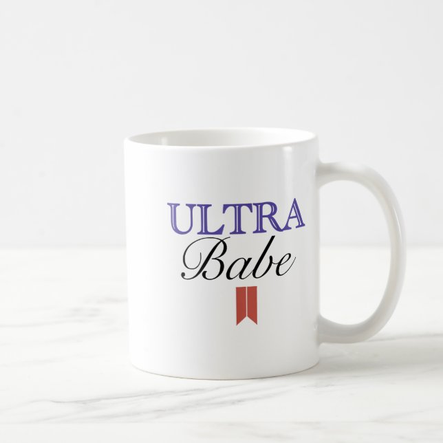 Caneca De Café Funny Ultra Babe Funny Patriotic Quote  (Direita)