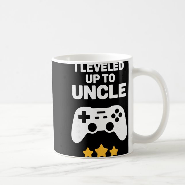 Caneca De Café Funny Uncle Art For Uncle Men From New Promoted To (Direita)