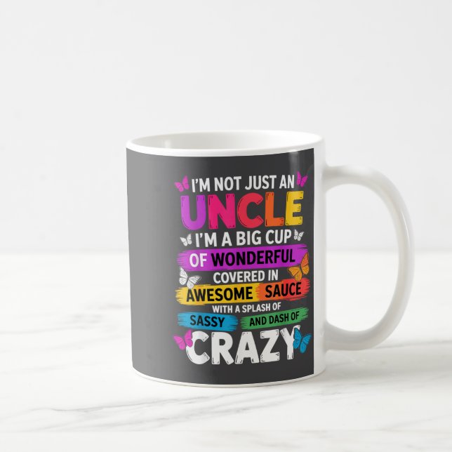 Caneca De Café Funny Uncle Quote Sy Cool Uncle Men  (Direita)