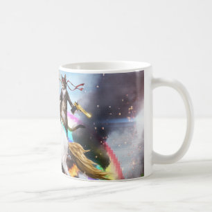 Caneca De Café Funny Unicorn e Cat Cotton