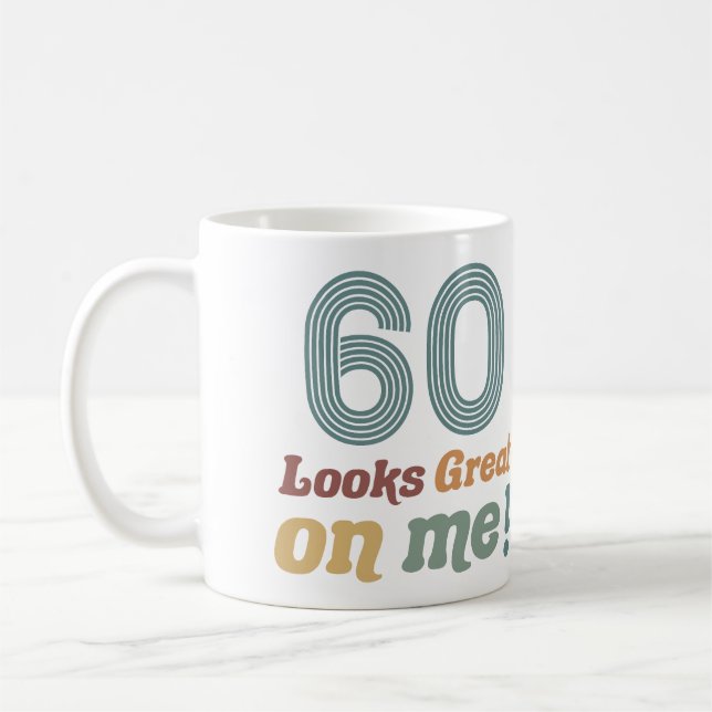 Caneca De Café Funny Vintage 60º aniversário (Esquerda)