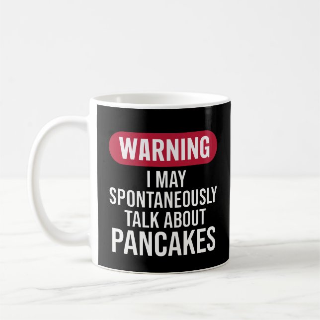 Caneca De Café Funny Warning I May Spontaneously Talk About (Esquerda)