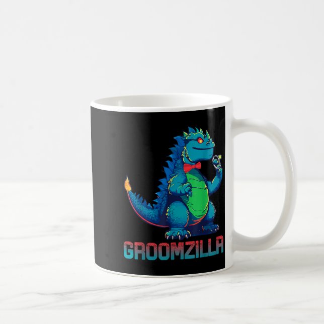 Caneca De Café Funny Weding Groomzilla Design For Party  (Direita)
