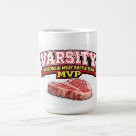 Caneca De Café Funny Wisconsin Meat Raffle Varsity Team MVP 