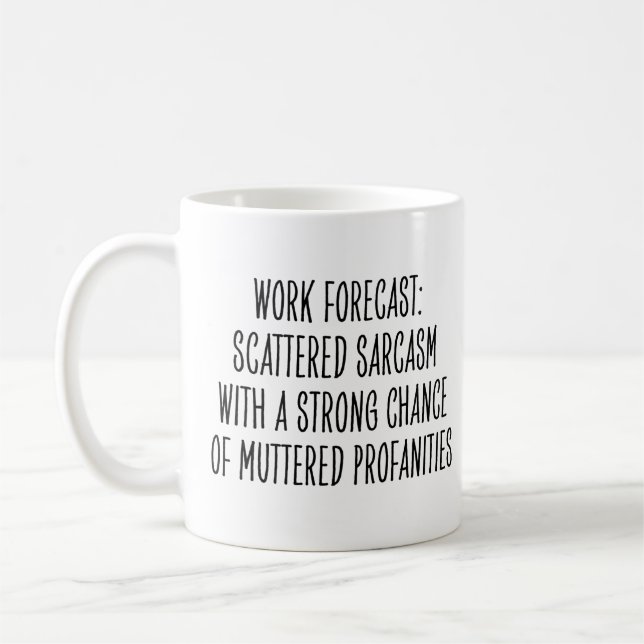 Caneca De Café Funny Workplace Humor Sarcasm Profanities Coworker (Esquerda)