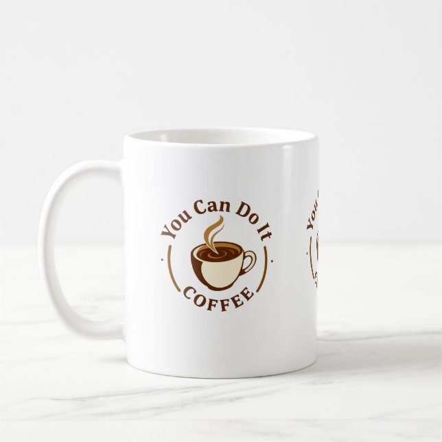 Caneca De Café Funny You can do it Coffee Mug (Esquerda)