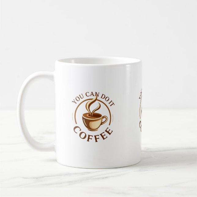Caneca De Café Funny You can do it Coffee Mug (Esquerda)