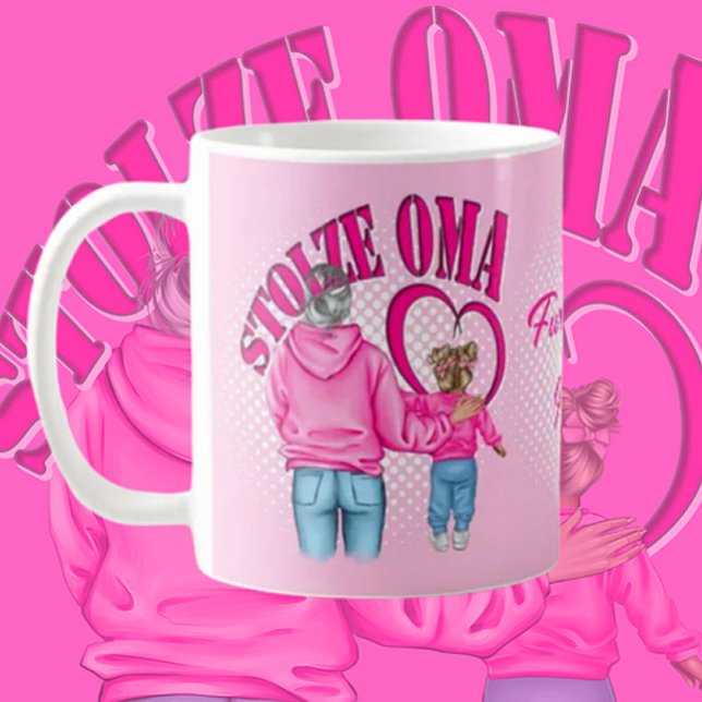 Caneca De Café Für die stolze Oma Motive mit Enkelin Tasse (Criador carregado)