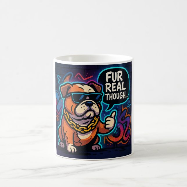 Caneca De Café Fur Real Though (Centro)