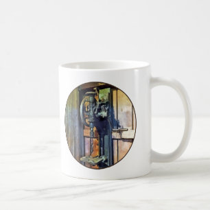Caneca De Café Furadeira de Bancada na Oficina