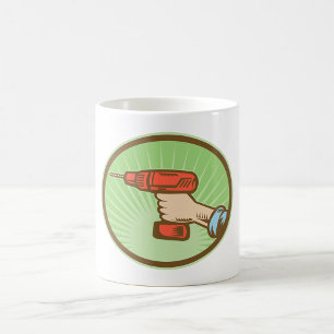 Caneca De Café Furadeira Elétrica Sem Fio Retro Handyman