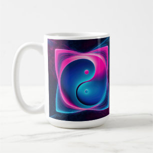 Caneca De Café Fusão Chi: Energias Yin Yang Vibrantes