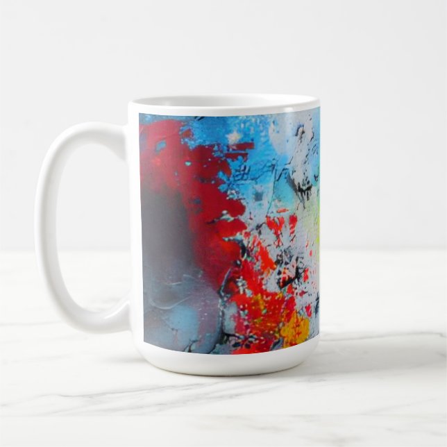 Caneca De Café Fusão de Tinta Azul (Esquerda)