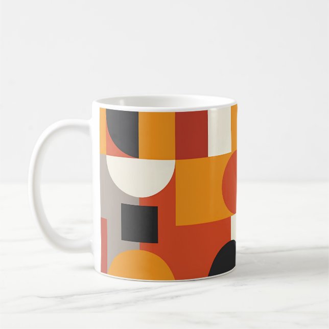 Caneca De Café Fusão Geométrica (Esquerda)