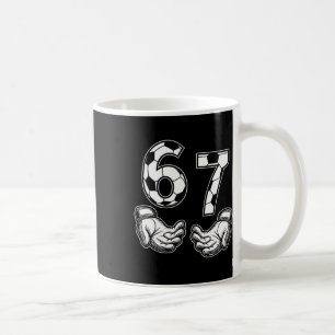 Caneca De Café Fútbol 67 Seis Siete Roupa Amantes de Futebol