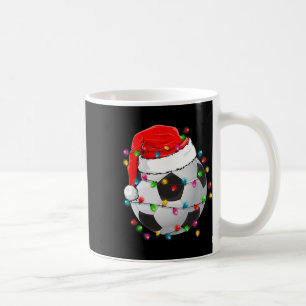 Caneca De Café Fútbol de Navidad Ll Gorro de Santa Divertido Depo