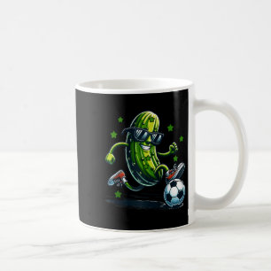Caneca De Café Fútbol picles engraçados com óculos de sol para es