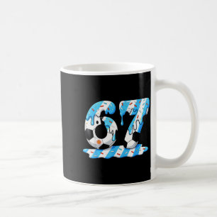 Caneca De Café Futebol 67 Bandeira da Argentina Seis Sete Diverti