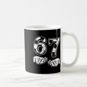 Caneca De Café Futebol 67 Seis Sete 6 7 Engraçado Gen Alpha Meme