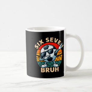 Caneca De Café Futebol 67 Seis Sete Bruh Dab Meme Legal Retro Div