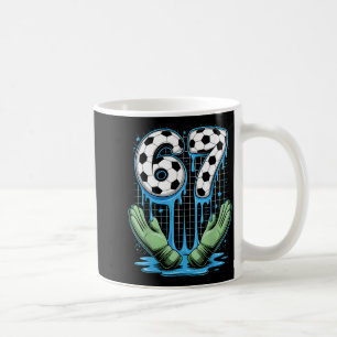 Caneca De Café Futebol 67 Seis Sete Divertido 6 7 Meme Gotejament