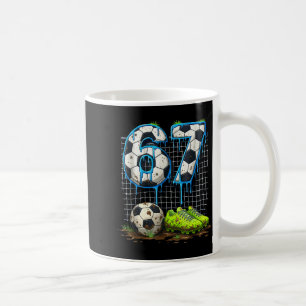 Caneca De Café Futebol 67 seis sete divertido gen alfa meme gotej