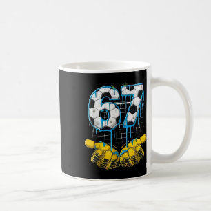 Caneca De Café Futebol 67 Seis Sete Divertido Gen-alpha Meme Gote
