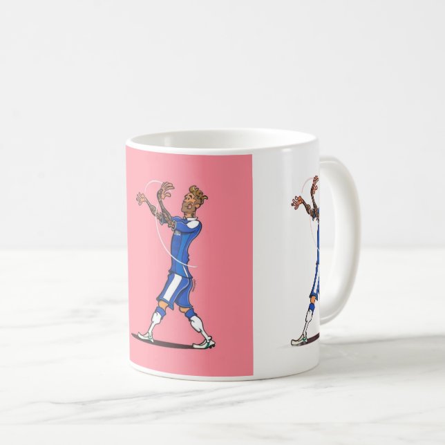 Caneca De Café Futebol amador de futebol: fã de futebol europeu e (Frente Esquerda)