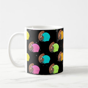 Caneca De Café Futebol Americano - Capacetes e Bola Coloridos