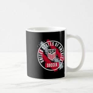 Caneca De Café Futebol Americano Retro Pintura Azul Usmnt Oficial