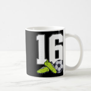 Caneca De Café Futebol Aniversário de 16 anos Footbyller Meninos