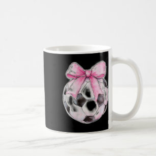 Caneca De Café Futebol Byll Rosa Coquette Laço Fita Delicada Meni