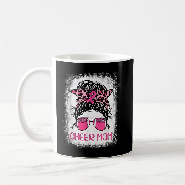 Caneca De Café Futebol Chee Mãe Pink Out Leopard Break Cancer (Esquerda)