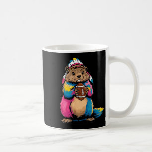 Caneca De Café Futebol com tingimento de amarra Groundhog Dia Fel