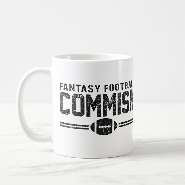 Caneca De Café Futebol Commish da fantasia (Esquerda)