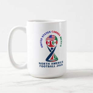 Caneca De Café Futebol da América do Norte 2026 EUA Canadá Méxi
