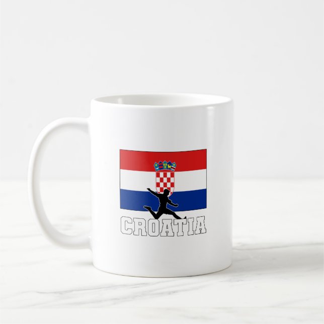 Caneca De Café Futebol da Croácia - Equipe Nacional de Café Mug (Esquerda)