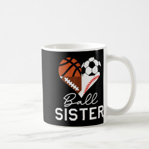 Caneca De Café Futebol da Irmã Bola de Basquete
