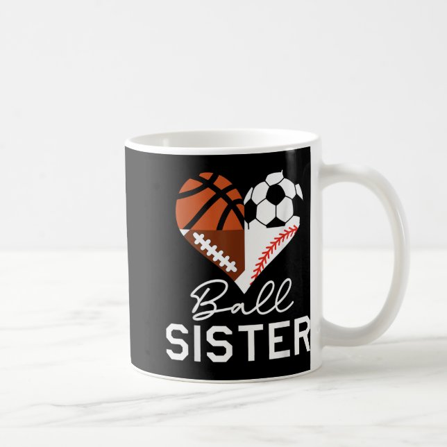 Caneca De Café Futebol da Irmã Bola de Basquete (Direita)