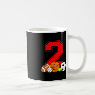 Caneca De Café Futebol de baseball com 2 anos