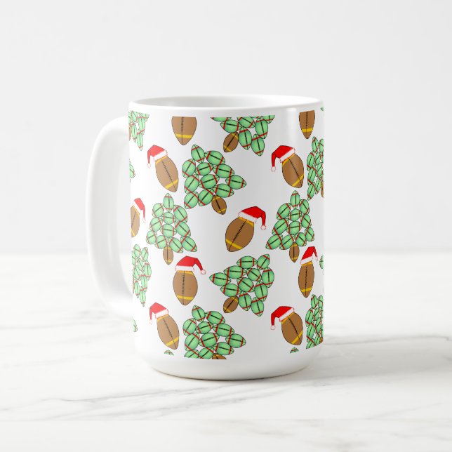 Caneca De Café Futebol de Natal (Frente Esquerda)