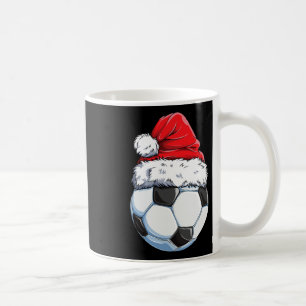 Caneca De Café Futebol de Natal Ll Chapéu de Papai Noel Esportes