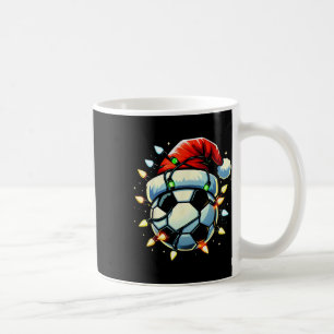 Caneca De Café Futebol de Natal Xmas Papai Noel Amante do Futebol
