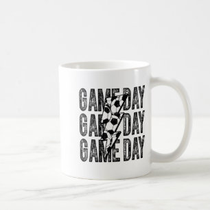 Caneca De Café Futebol Dia de Jogo Relâmpago Futebol Mãe Pai Meni