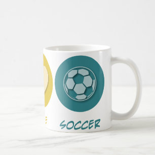Caneca De Café Futebol do amor da paz